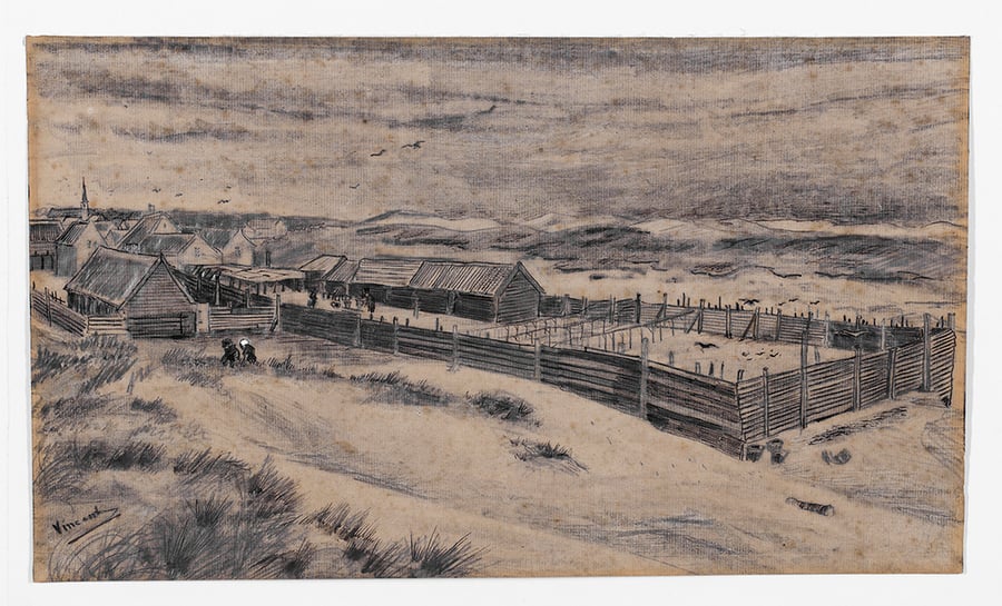 Vincent Van Gogh, Visdrogerij te Scheveningen (Loosduinen), 1882, Collection Groninger Museum