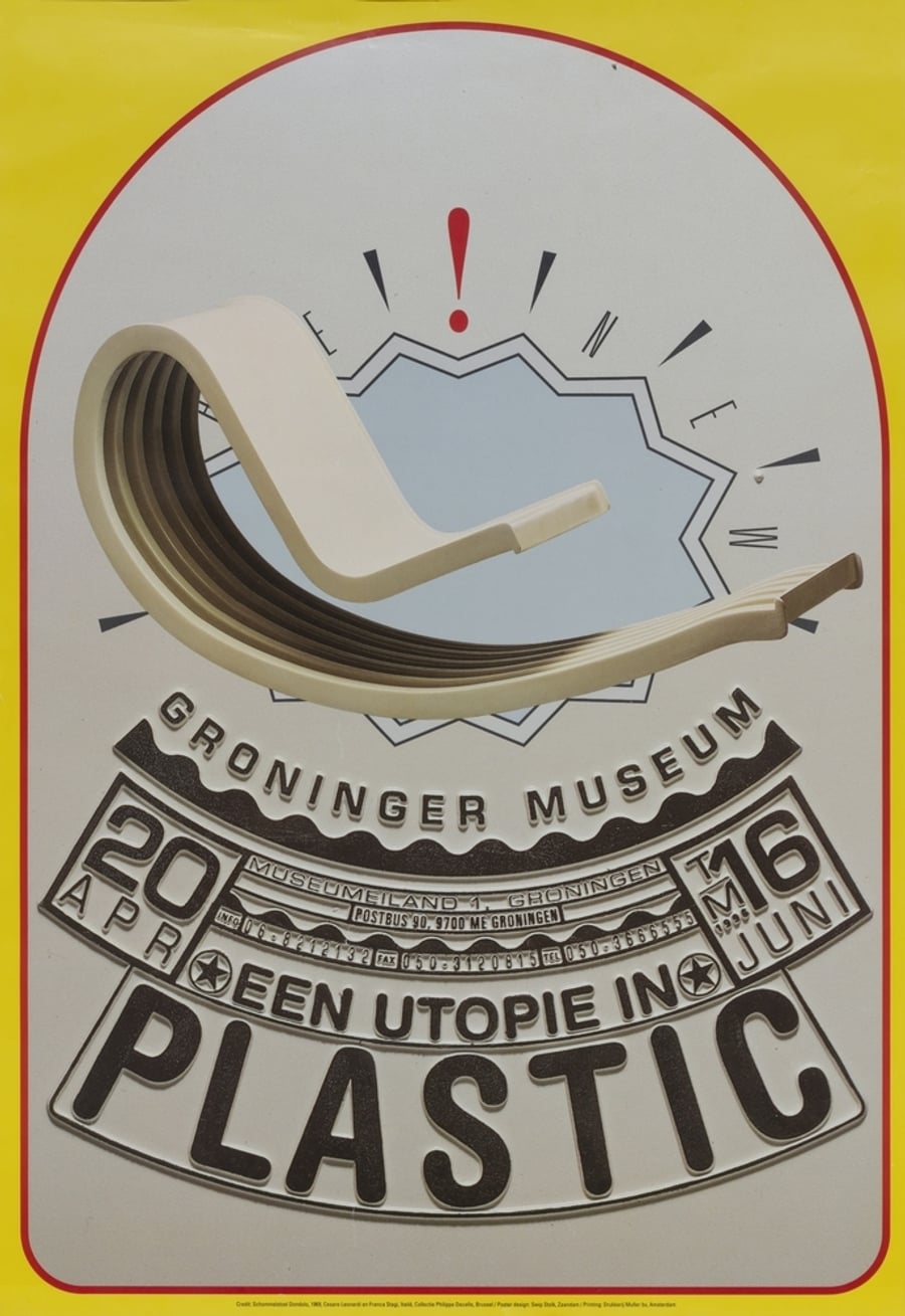 Swip Stolk, Een utopie in plastic, Exhibition Poster, 1996, Collection Groninger Museum