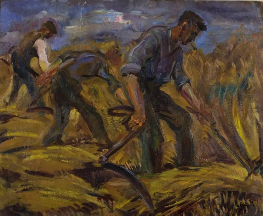 Johan Dijkstra, Oogst, 1930. Collectie De Ploeg sinds 2015.