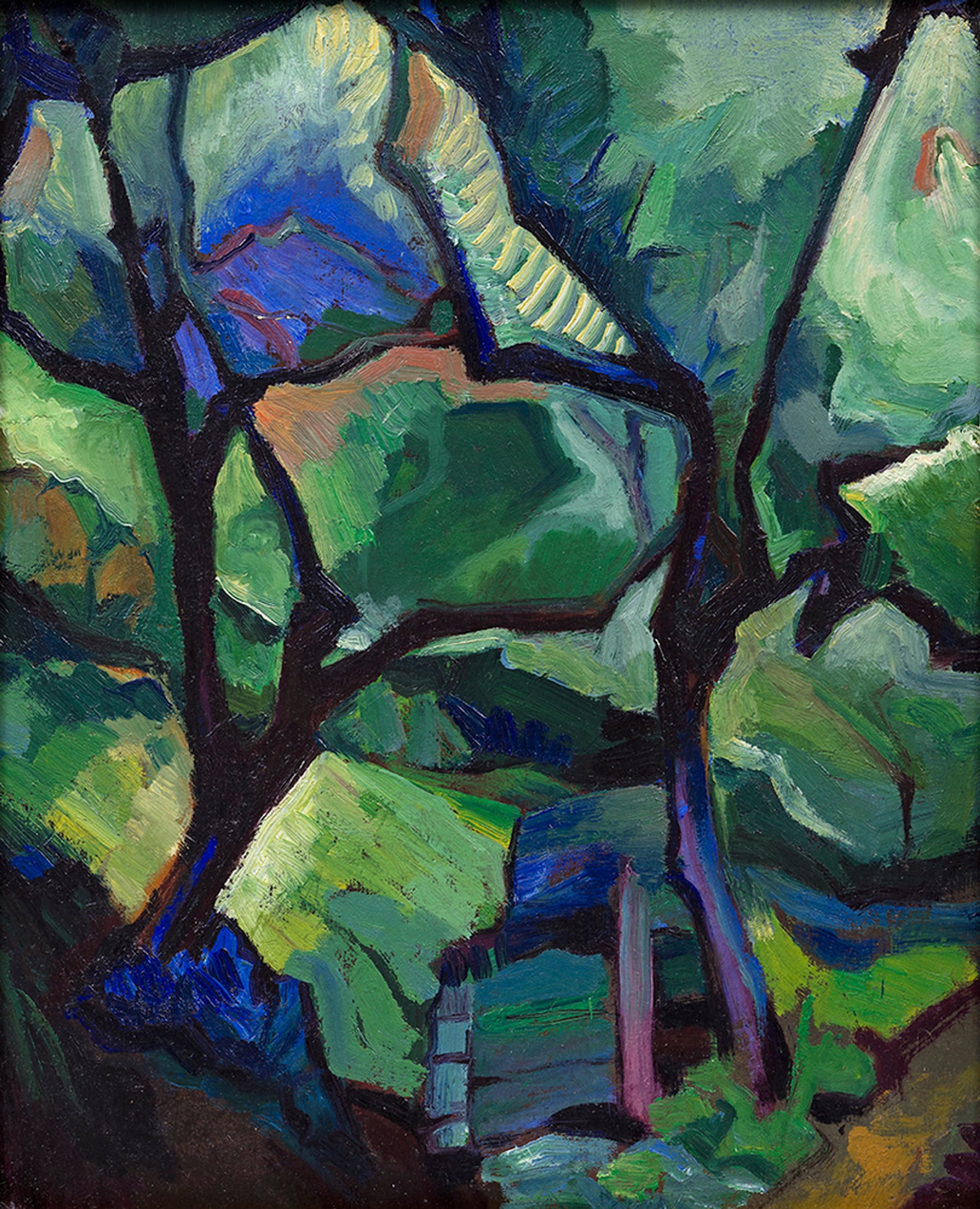 Alida Jantina Pott, Boomgaard Blauwborgje, ca. 1920