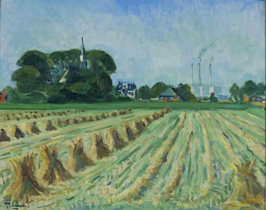 Ruurd Elzer, Landschap bij Engelbert. Collectie De Ploeg sinds 2015.