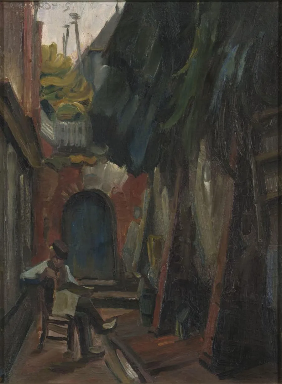 Jan Jordens, Stadsgezicht. Collectie De Ploeg sinds 2015.