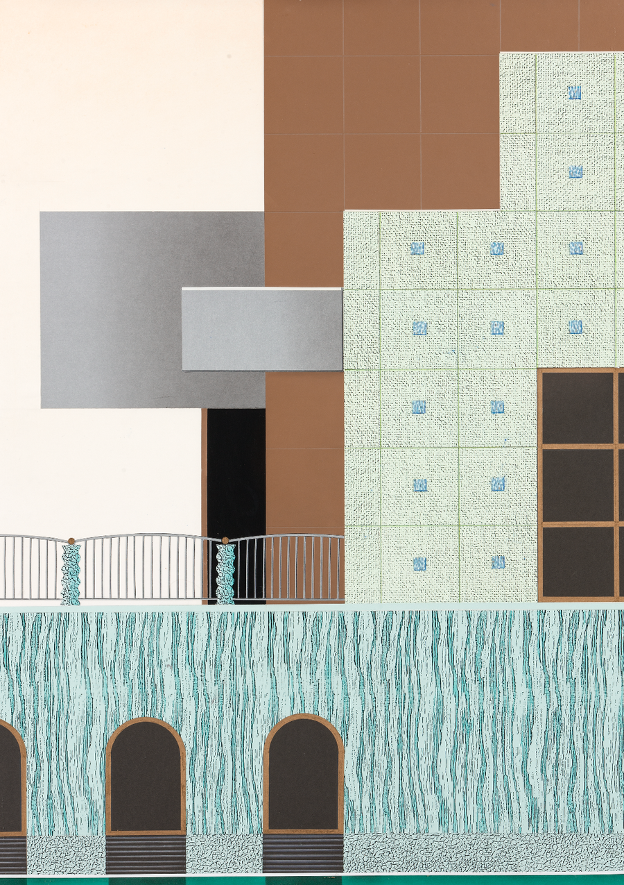 Original drawing of the museum by Studio Alessandro Mendini, 1990 © Groninger Museum, Photo: Heinz Aebi